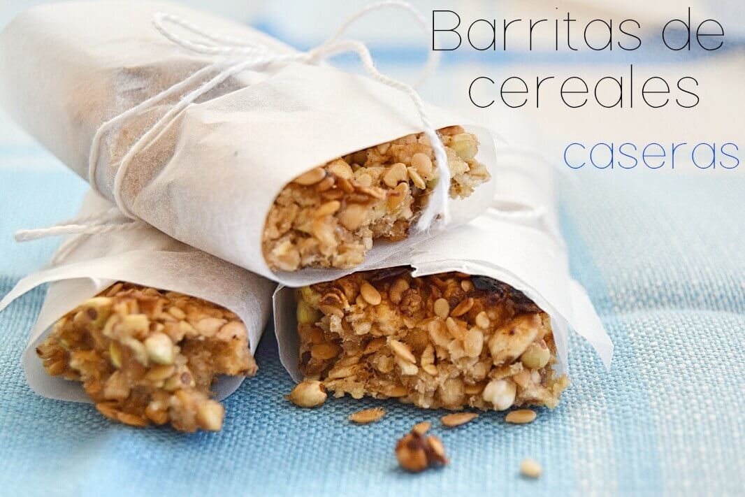 tres barritas de cereales caseras