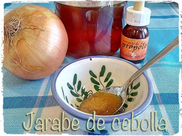 jarabe de cebolla miel y porpoleo