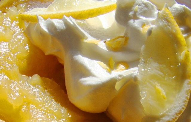 pastel de limon con agar-agar
