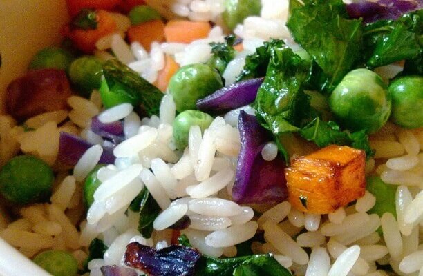 arroz tres delicias vegano