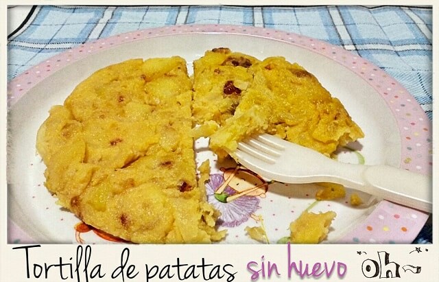 tortilla de patata sin huevo 