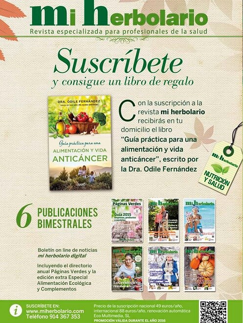 cartel suscripcion revista mi herbolario